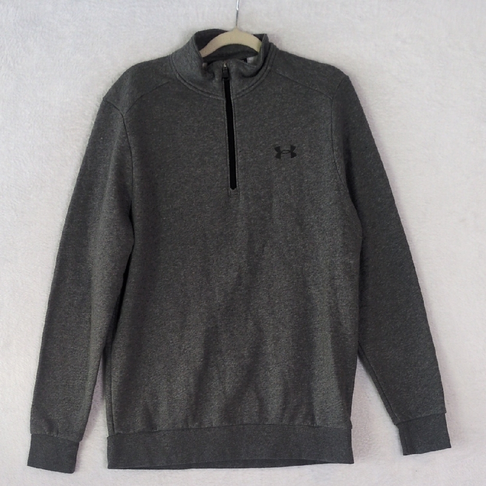 Under Armour Men's Half-Zip Gray Loose Fit Active Pullover Size S